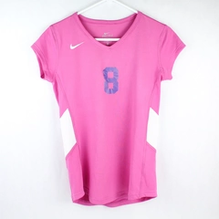 Nike Dri-Fit Linfield University Pink V-Neck Jersey Women's Medium Activewear
