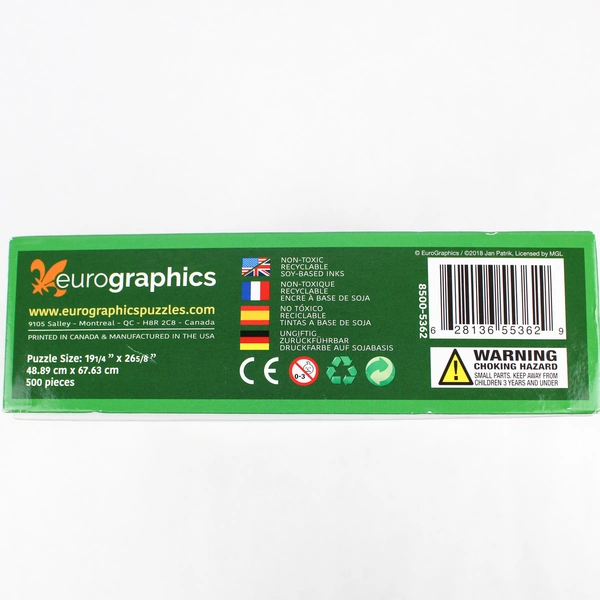 Dragon Kingdom 500 Large Piece Jigsaw Puzzle Eurographics 19 x 27 Complete