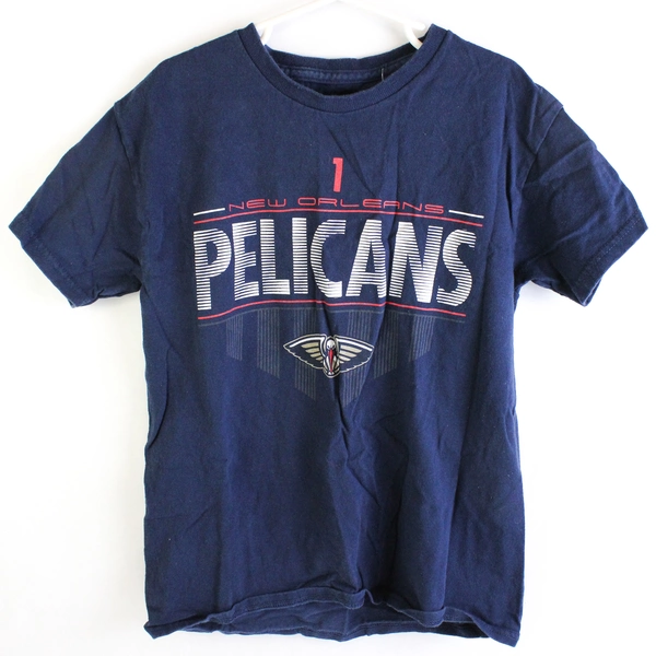 NBA New Orleans Pelicans Boys T Shirt Size M Navy Blue Williamson 1