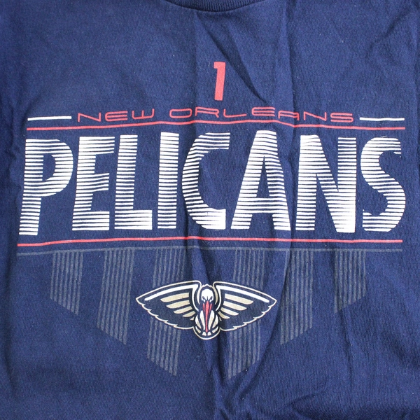 NBA New Orleans Pelicans Boys T Shirt Size M Navy Blue Williamson 1