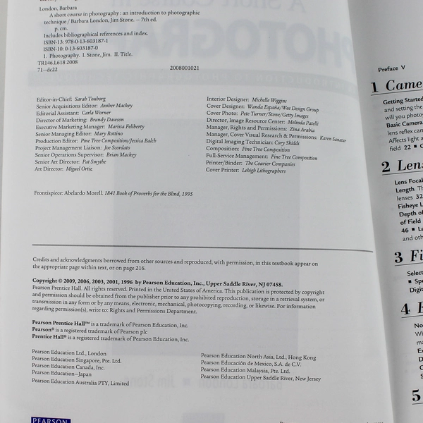 Short Course in Photography Barbara London Jim Stone 2009 PB