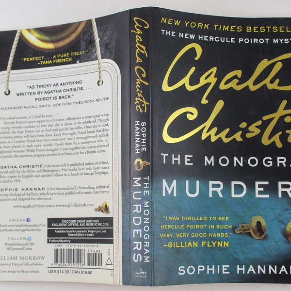 Monogram Murders A New Hercule Poirot Mystery Agatha Christie Hannah 2014 PB