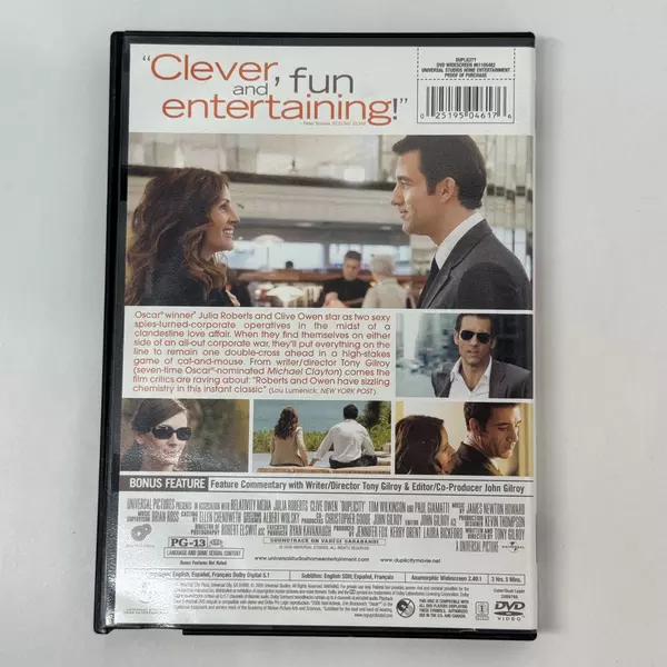 Duplicity DVD 2009 Julia Roberts Clive Owen