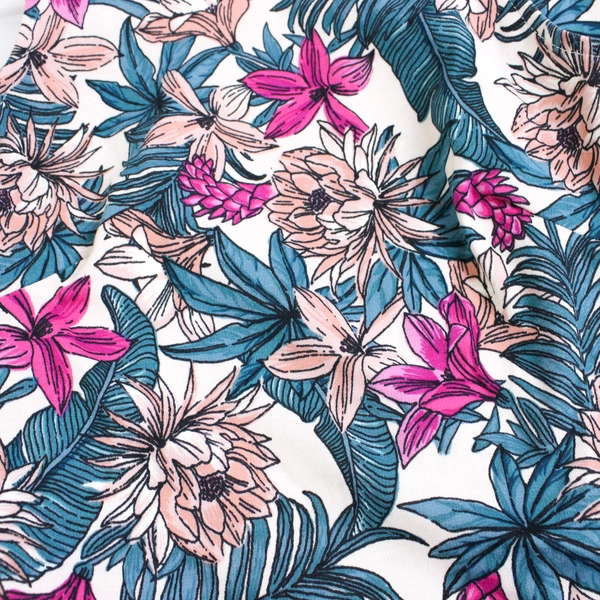 H&M Sleeveless Fit and Flare Floral Dress Size Small Pink