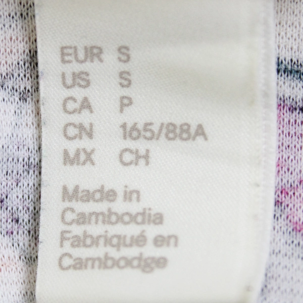 H&M Sleeveless Fit and Flare Floral Dress Size Small Pink