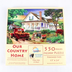 SunsOut Our Country Home 550 Piece Jigsaw Puzzle By Bigelow Illustrations
