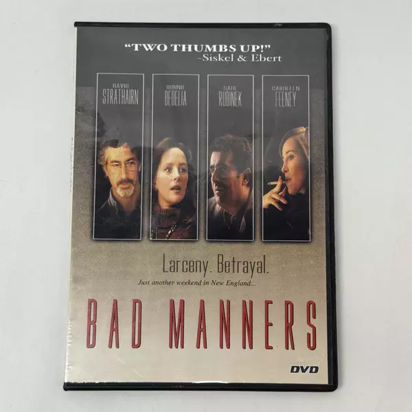 Bad Manners DVD 1998 David Strathairn Bonnie Bedelia Saul Rubinek