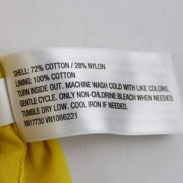 Merona Yellow Short Sleeve Top Shirt Size Small Keyhole Back