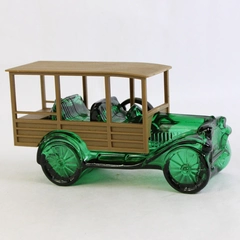 Vtg Avon Wild Country After Shave Empty Bottle 6 Oz Green Convertable Old Car