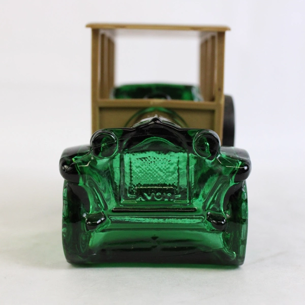 Vtg Avon Wild Country After Shave Empty Bottle 6 Oz Green Convertable Old Car