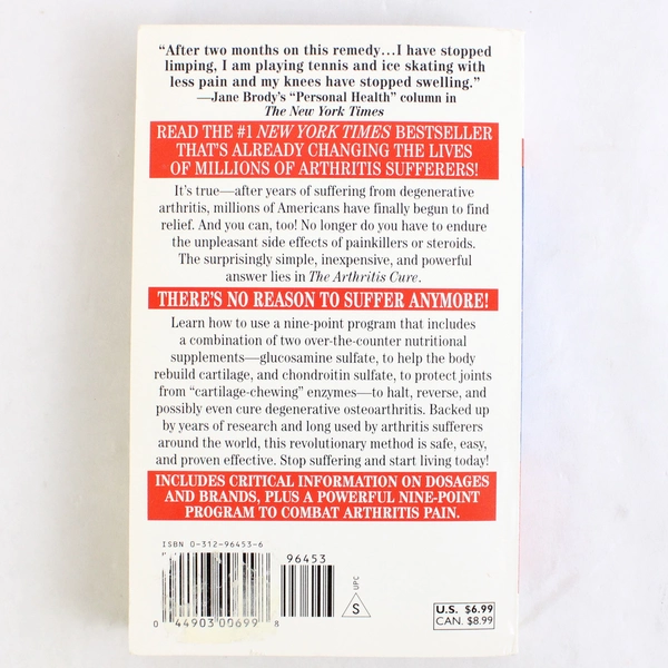 The Arthritis Cure Hardcover By Jason Theodosakis 1997