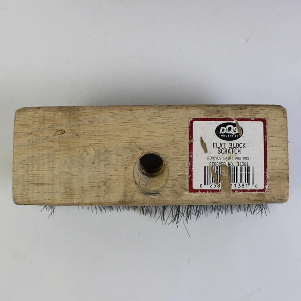 Lot of 2 Steel Wire Brushes With Wooden Handles