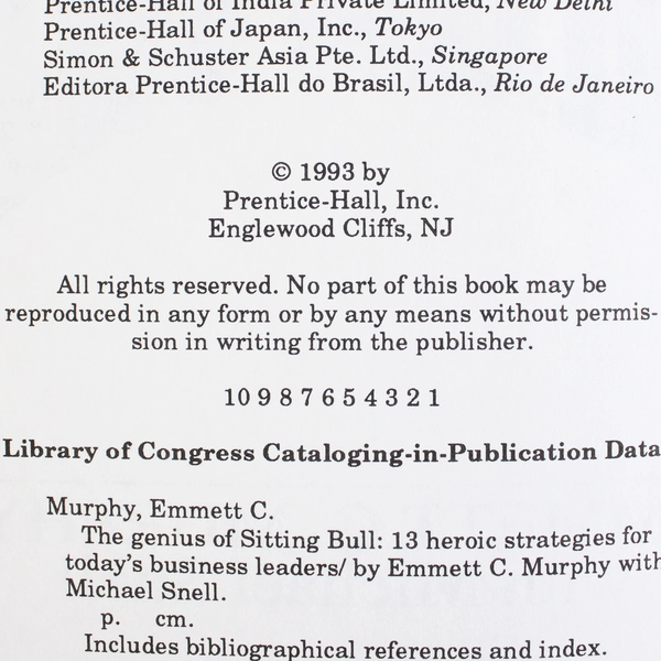 The Genius of Sitting Bull: Thirteen Heroic Strategies for Today's Business Lead