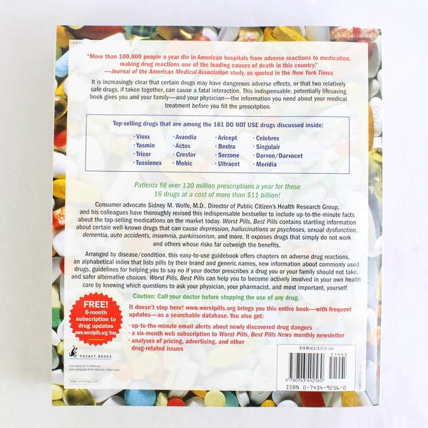 Worst Pills Best Pills 2005 Public Citizen's Health Research Group Paperback