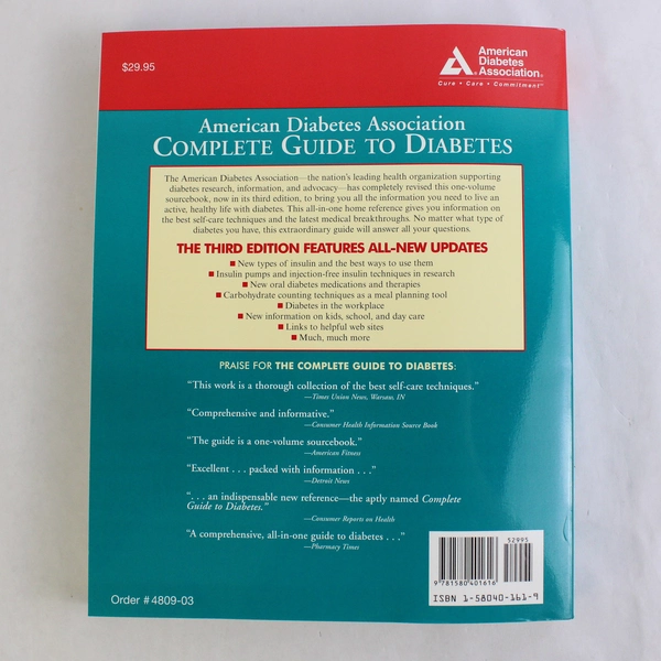 American Diabetes Association Complete Guide to Diabetes Paperback