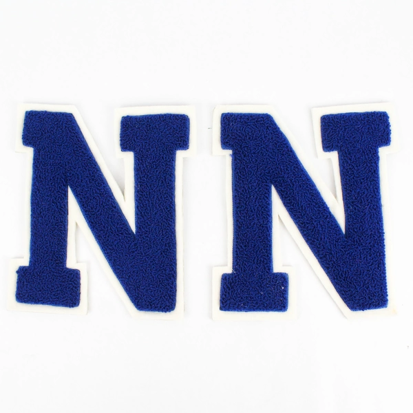 Lot of 2 Letter N Letterman's Sweater Patches