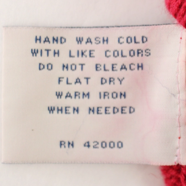 Vintage Red Holiday Cardigan Vest X/X with Snowflakes & Ice Skates