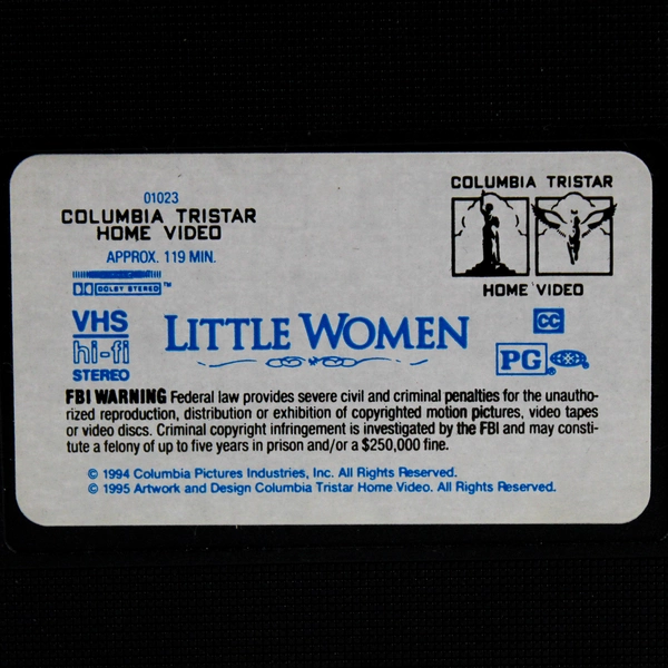 Little Women VHS Movie Columbia Tristar 1994