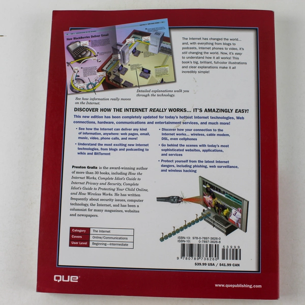 How the Internet Works by Preston Gralla 2007 8th Edition Paperback