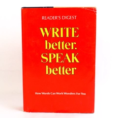Reader's Digest Write Better Speak Better Reader's Digest Association HC DJ