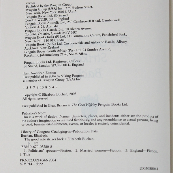 The Good Wife Strikes Back by Elizabeth Buchan