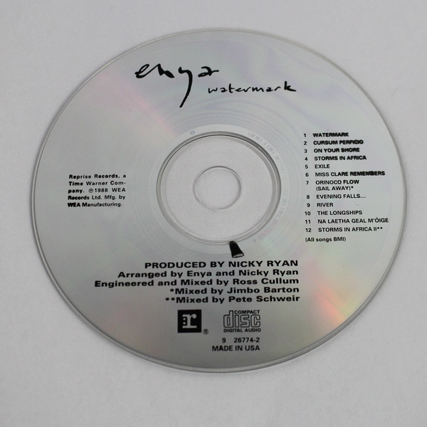 Enya Watermark Audio CD 1988 WEA Reprise Pre-Owned Faint Scratches