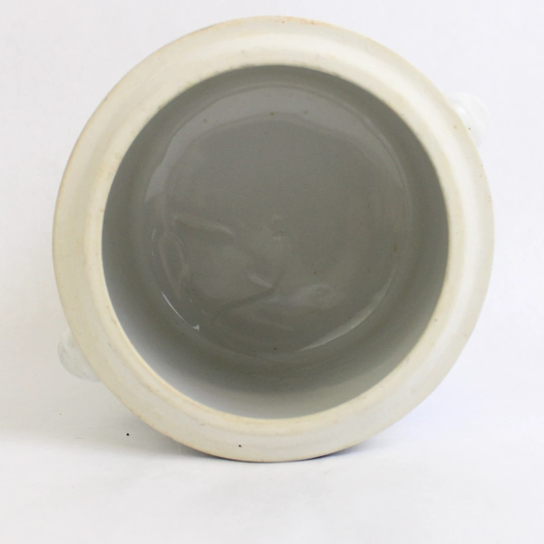 VTG Hand Painted Chinese Soup Pot with Lid 7.5" H x 5" W