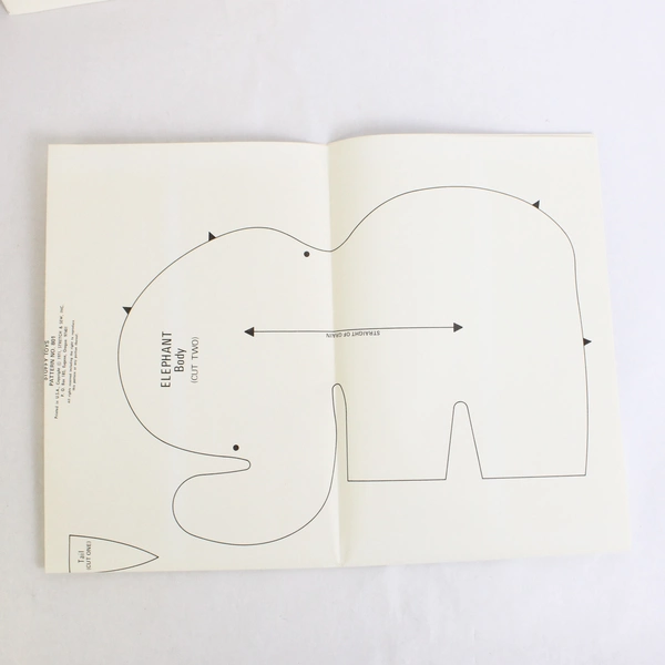 Vintage 1971 Stretch & Sew Stuffy Toys Sewing Pattern No. 801