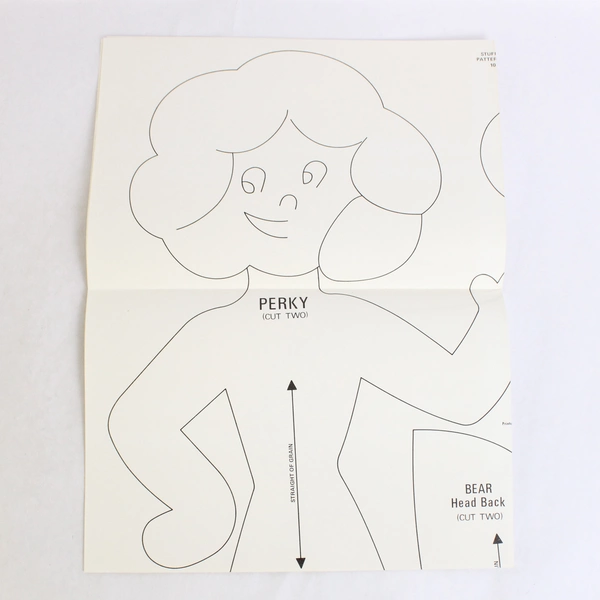 Vintage 1971 Stretch & Sew Stuffy Toys Sewing Pattern No. 801