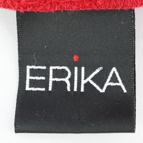 ERIKA Red Embroidered Christmas Turtleneck Top Women's Size M, Pre-Owned