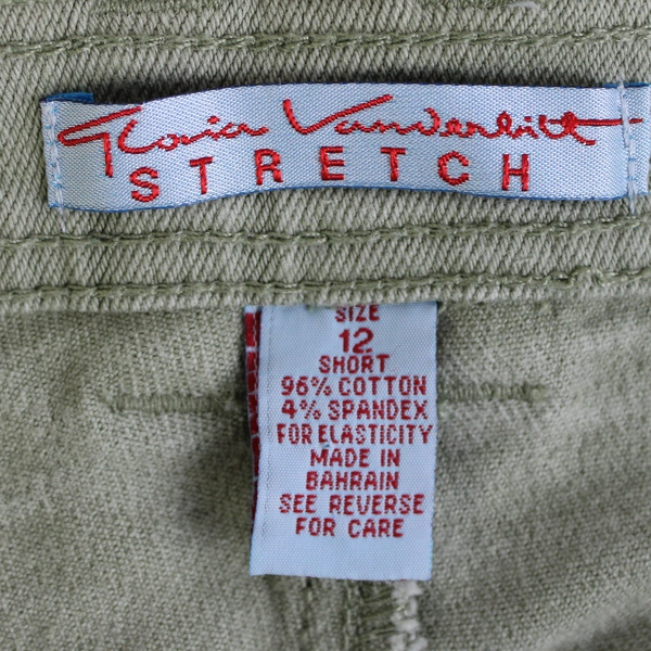 Gloria Vanderbilt Stretch Garden Sage Jeans Women's Size 12 Short