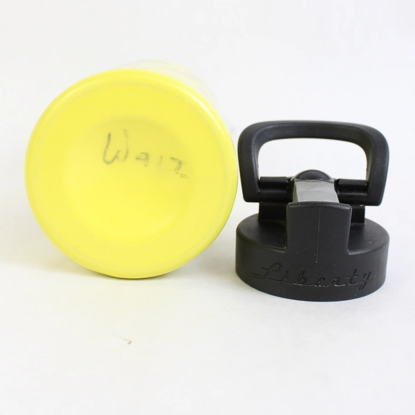 Liberty Bottleworks Yellow Water Bottle 16 Oz Aluminum Monkey See No Evil