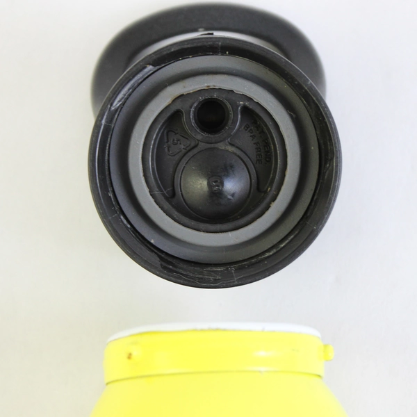 Liberty Bottleworks Yellow Water Bottle 16 Oz Aluminum Monkey See No Evil