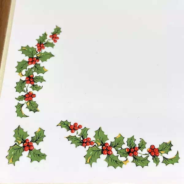 Wood N Toys Handmade Cork Back Tile Trivet Holly Fish 8.75 x 8.75 Inch