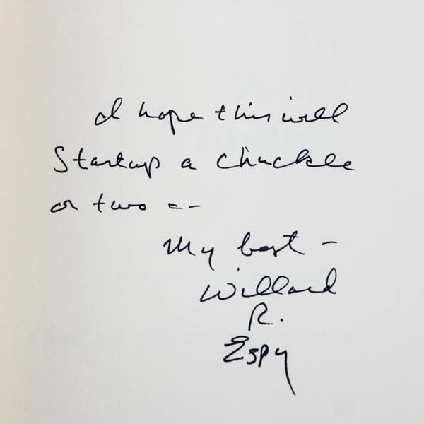 Omak Me Yours Tonight by Willard R. Espy Signed Copy 1993 Paperback