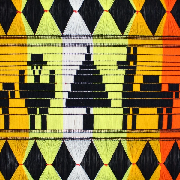 Ecuador Multicolor Striped Llama Woven Wall Tapestry 36" x 52"