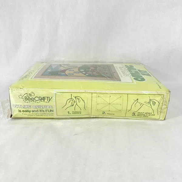 Vintage Bee Crafty Outline Quilting Kit #1172 Country Choo Choo