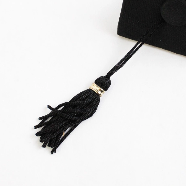 Lot of 10 Black Graduation Caps for Keychains Party Favors or Decoration