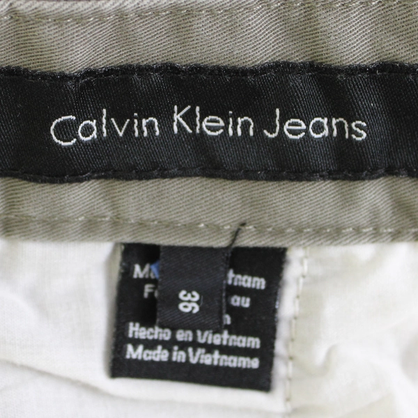 Calvin Klein Jeans Gray Straight Leg Pants Chinos Slacks Size 36