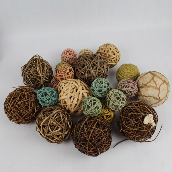 Lot of Decorative Ball Sphere Items for Coffee Table Centerpieces