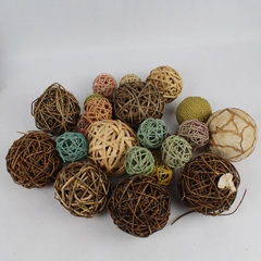 Lot of Decorative Ball Sphere Items for Coffee Table Centerpieces