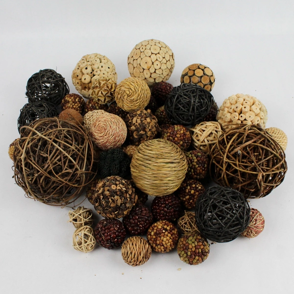 Lot of Decorative Ball Sphere Items for Coffee Table Centerpieces