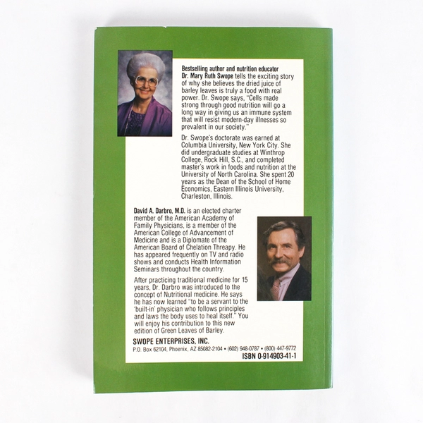 Green Leaves of Barley by Dr Mary Ruth Swope 1990 Paperback