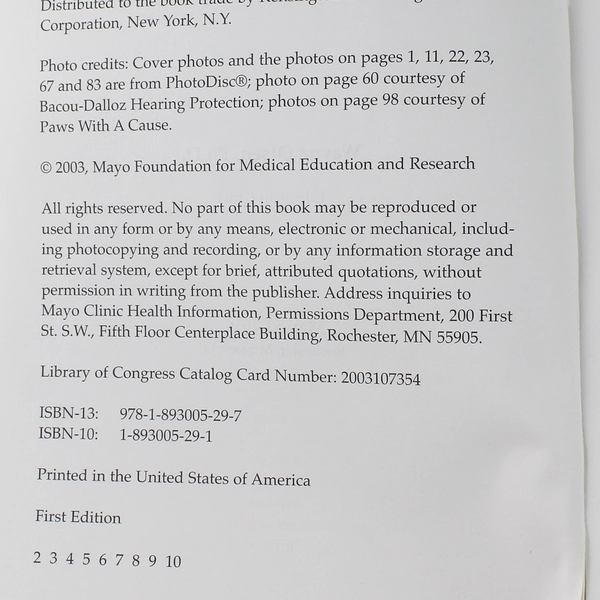 Mayo Clinic on Hearing Strategies Mayo Clinic Staff 2003 Paperback