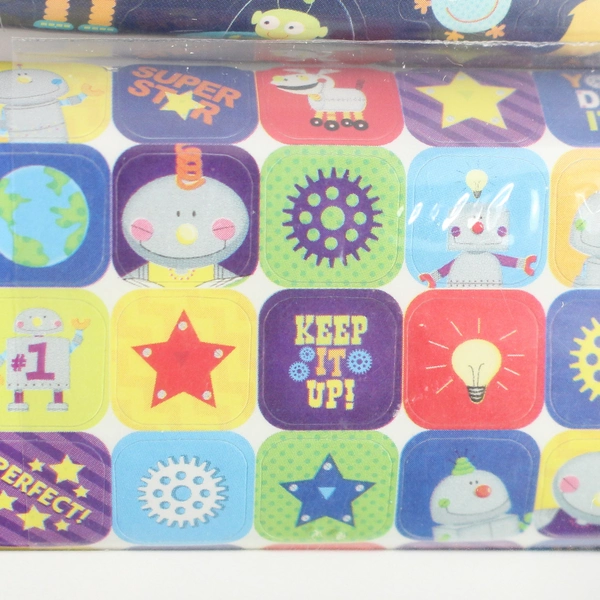 Sticker Value Pack: Over 100 Pcs, Includes 9 Sticker Rolls Space & Alien Themed