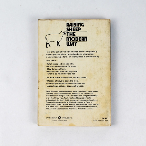 Raising Sheep The Modern Way by Paula Simmons 1981 Paperback