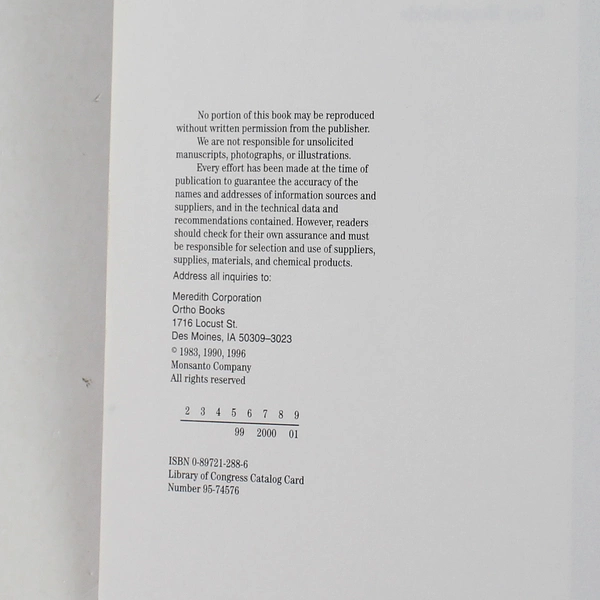 Shade Gardening Ortho Books Staff A. Cort Sinnes 1996 Paperback