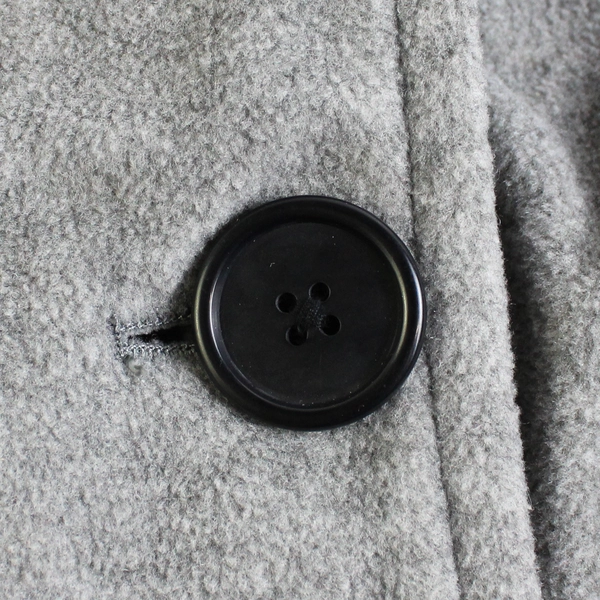 Old Navy Gray Fleece Peacoat Coat Button Closure Women's Size M