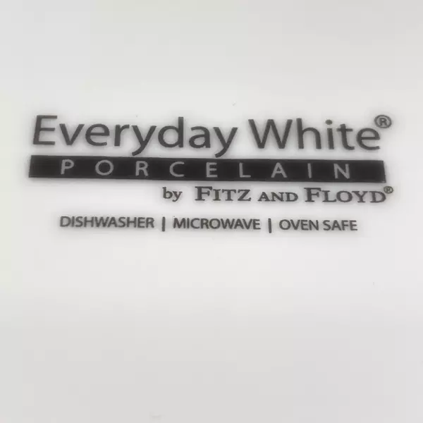 Fitz And Floyd Everyday White Porcelain Plate Hand Painted Joy Williams 