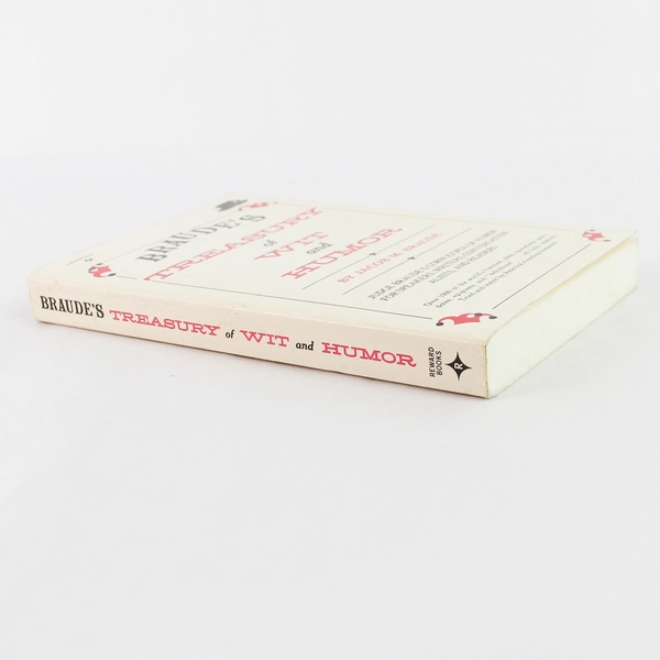 Braude's Treasury of Wit and Humor by Jacob M. Braude 1973 Paperback